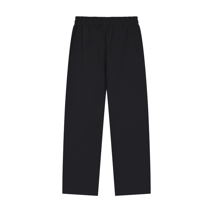 Maintain 360 black heavyweight straight-leg sweatpants with WAKE UP print - Zero One Outpost