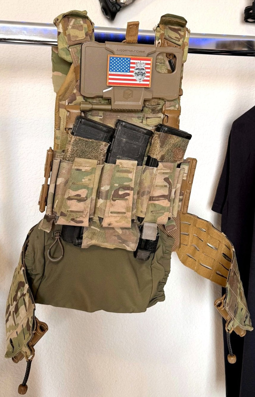 Zero One Outpost morale patch on a plate carrier