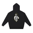 Maintain 360 heavyweight black hoodie with operator back graphic - Zero One Outpost