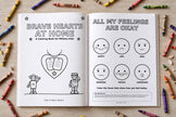 Brave Hearts at Home: Military Kids Coloring Book (Soft Cover)