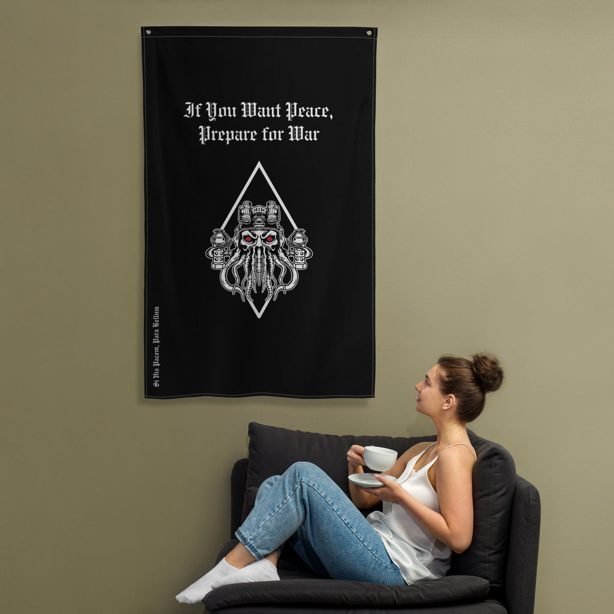 MAN OF PEACE Black Flag - Zero One Outpost