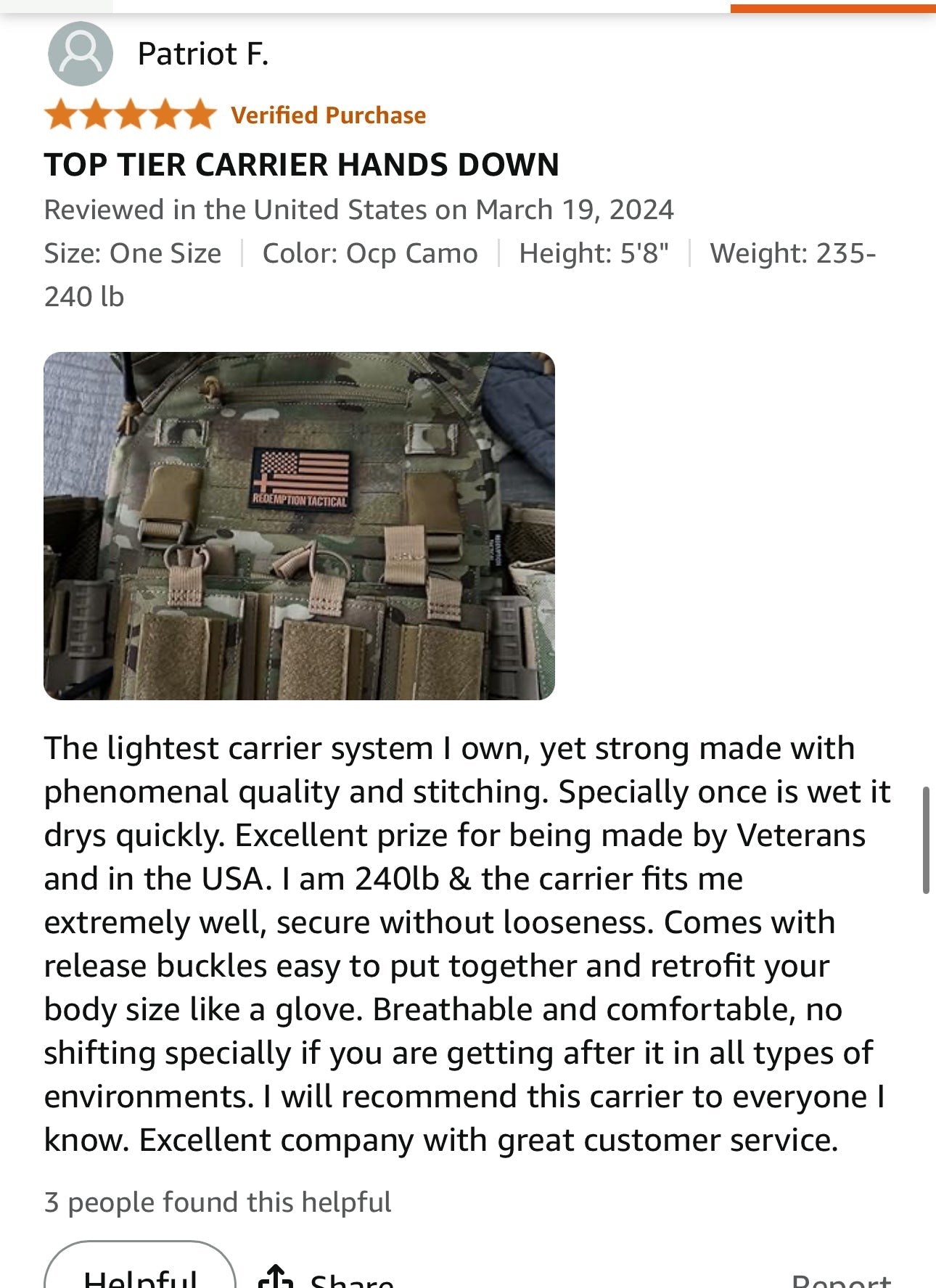 Redemption Tactical "CRUSADER 2.0"® V4 Vest - Zero One Outpost