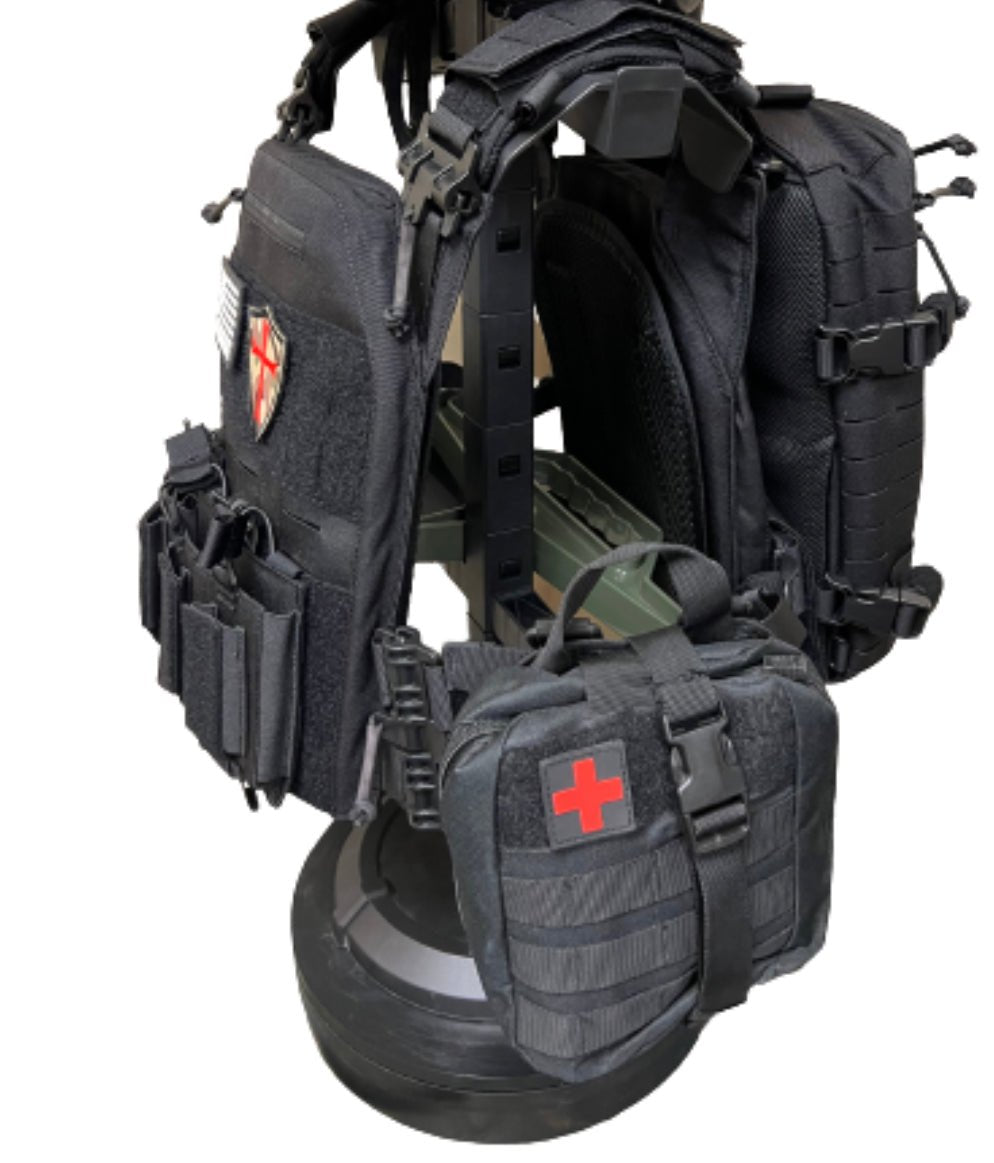 FULL KIT COMBO Crusader 2.0 XL Armor COMBO PACKAGE LIGHTWEIGHT LEVEL IV (2) 10x13.5 Front/Back Plates, Plate Carrier Bag, Medic Pouch - Zero One Outpost
