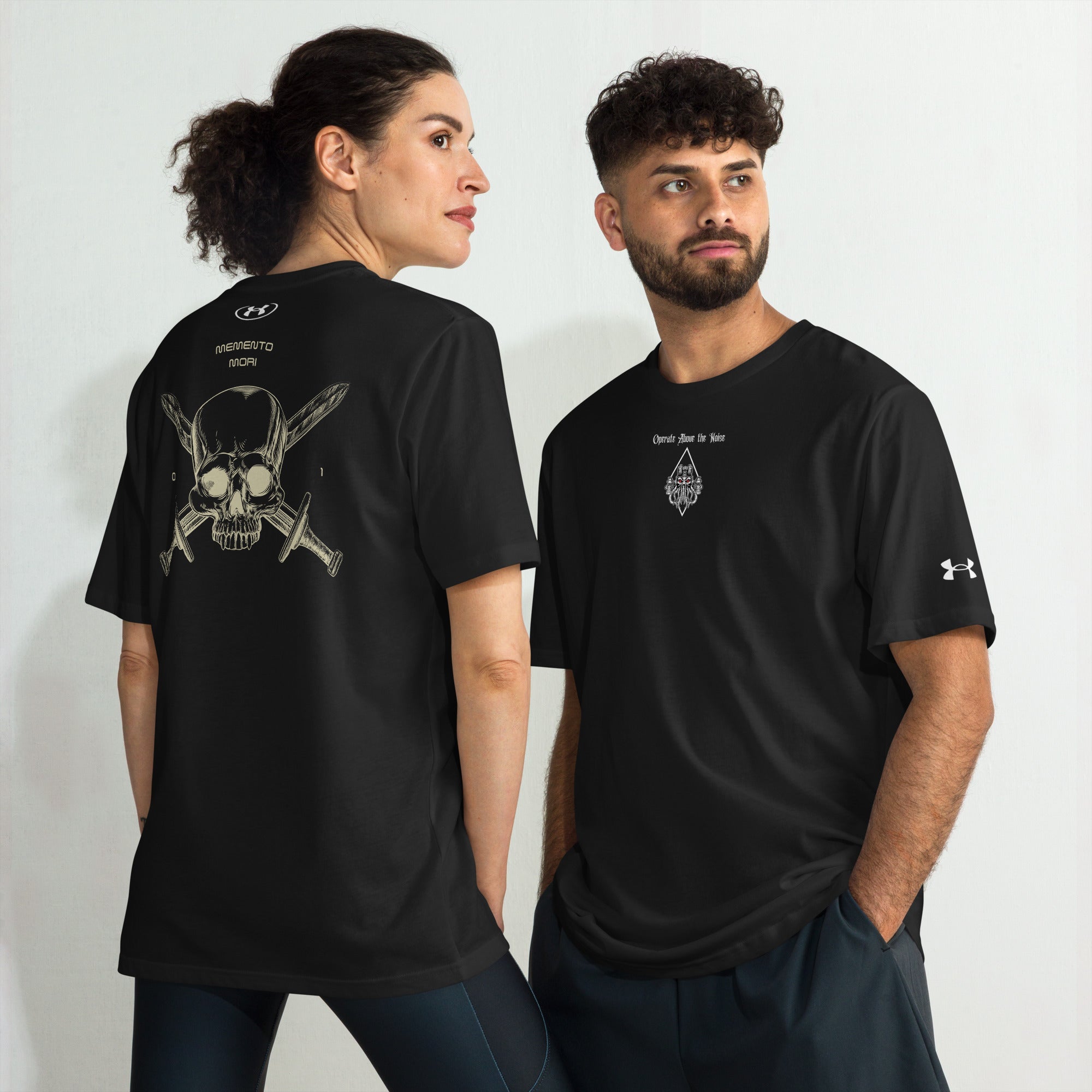 MEMENTO MORI Under Armour Ⓡ athletic t-shirt - Zero One Outpost LLC