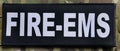FIRE - EMS Patch (3” x 10”) Hook and Loop - Zero One Outpost