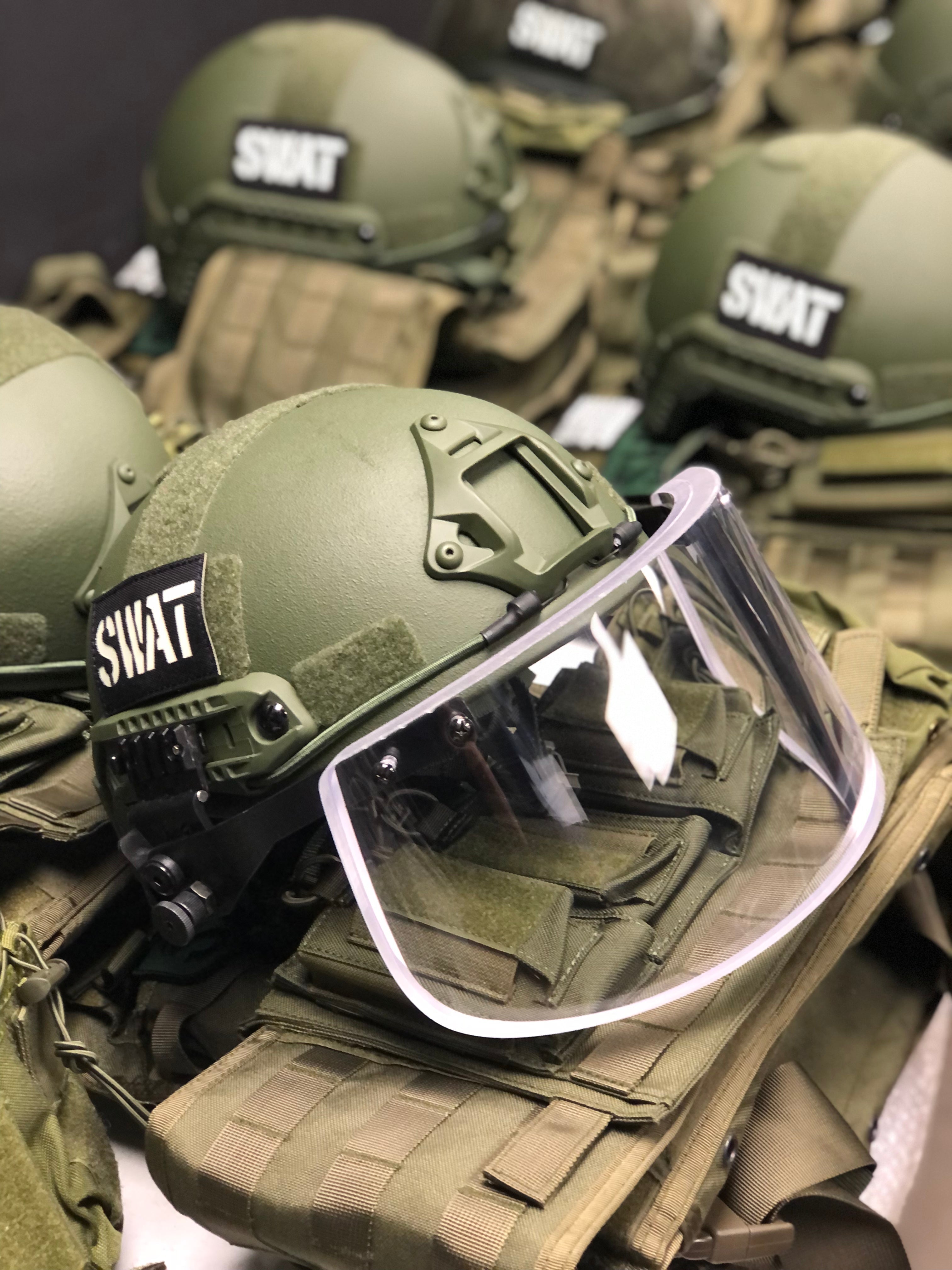 Ballistic Helmet RT2 High Cut Helmet: Tested to LEVEL IIIA (Included Arc Rails, Padding, Straps) - Zero One Outpost