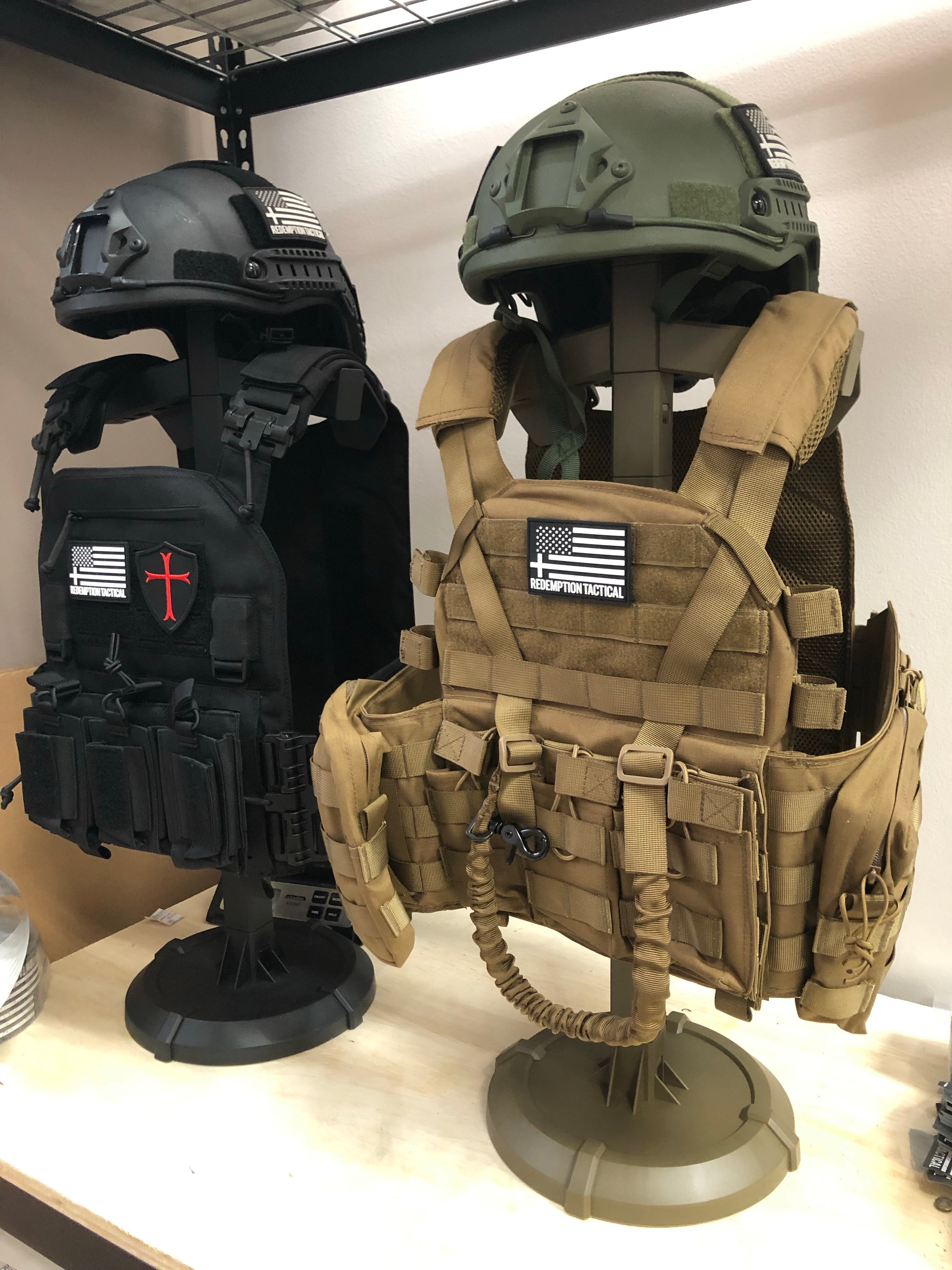 Armor Butler Stand 2.0 Holds Armor Tactical Vest Helmet Stand - Zero One Outpost