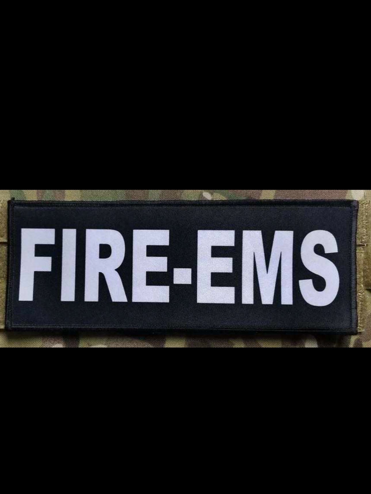FIRE - EMS Patch (3” x 10”) Hook and Loop - Zero One Outpost