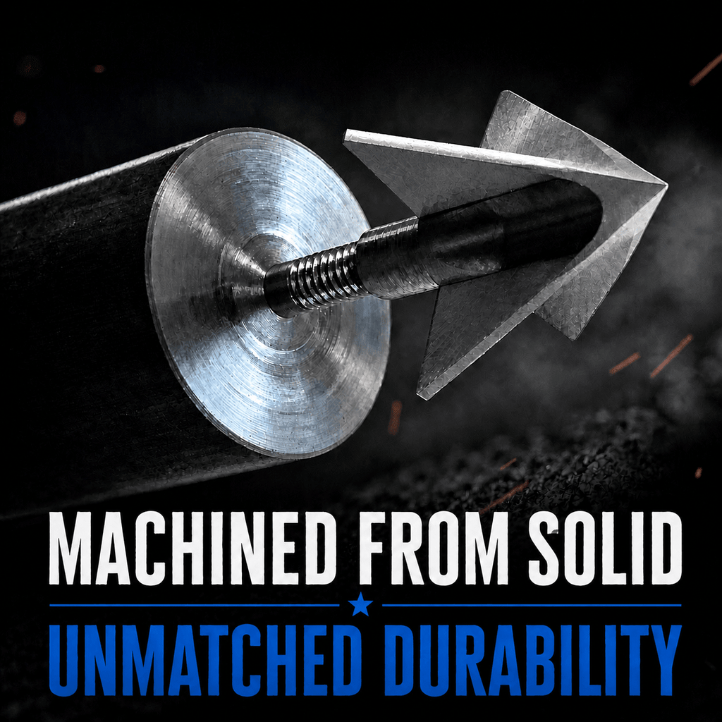 TOTA | 150 grain XL broadhead | 1 - 3/16 - inch solid | fixed blade - Zero One Outpost
