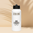 Stainless steel water bottle with a straw lid - Zero One Outpost LLC