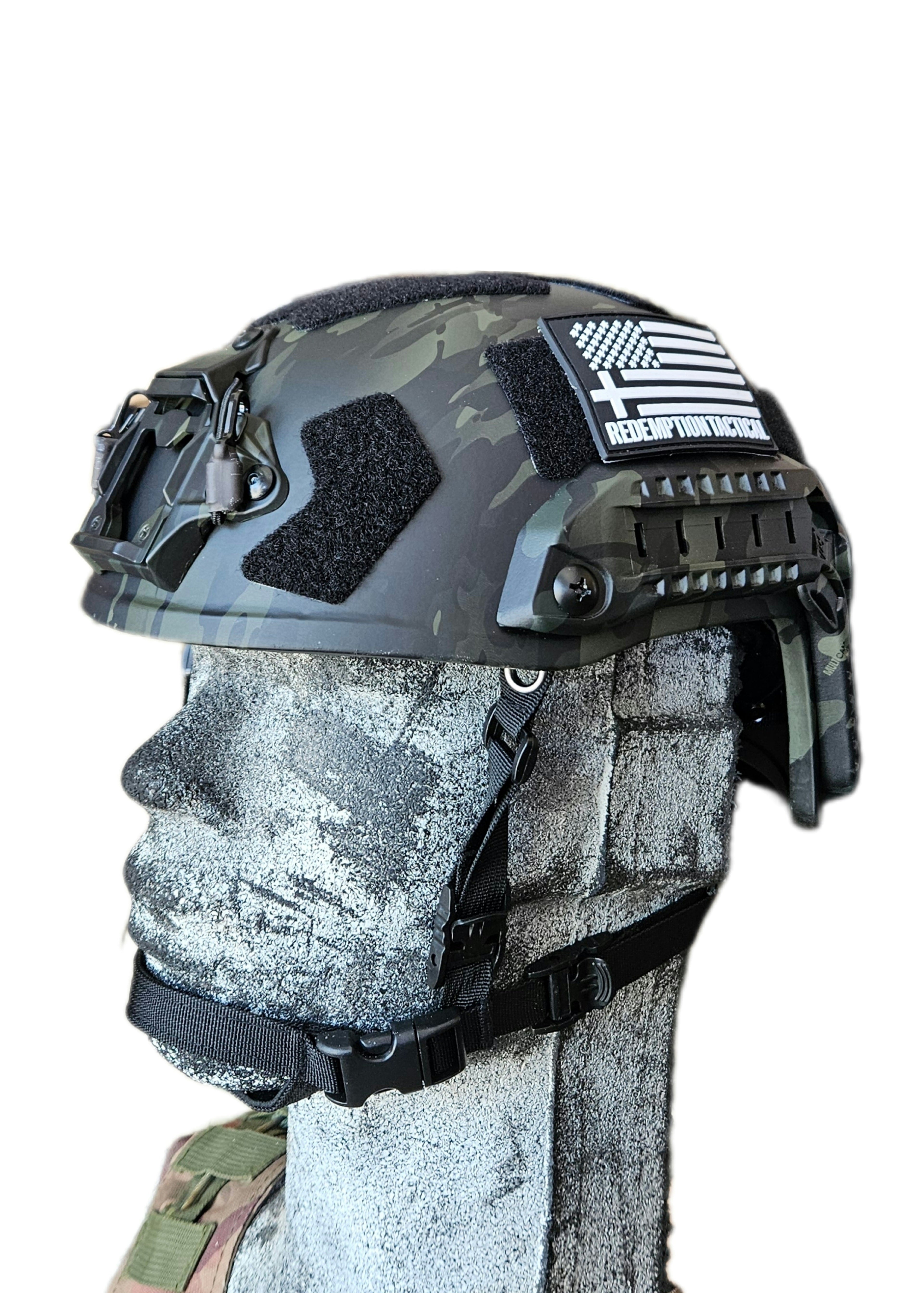 Ballistic Helmet RT2 High Cut Helmet: Tested to LEVEL IIIA (Included Arc Rails, Padding, Straps) - Zero One Outpost