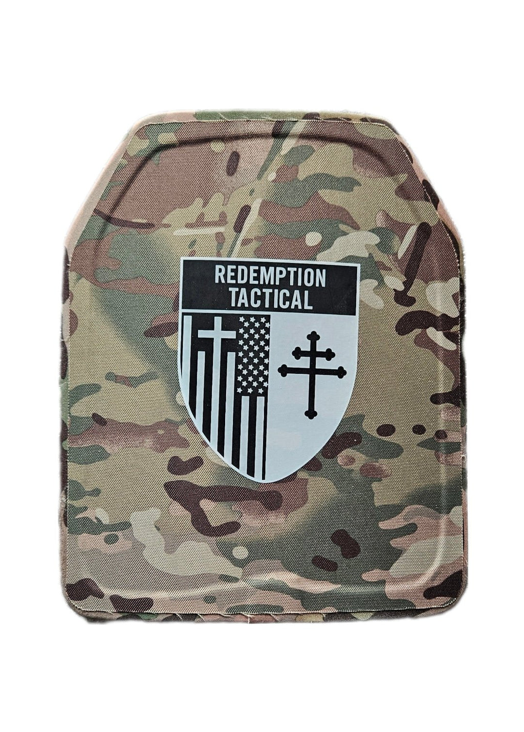 Pair of 10x12 Level IV Ceramic PE Plates Ballistic FRONT AND BACK (SIZE SMALL to LARGE) Curved with Shooters Cut - Zero One Outpost