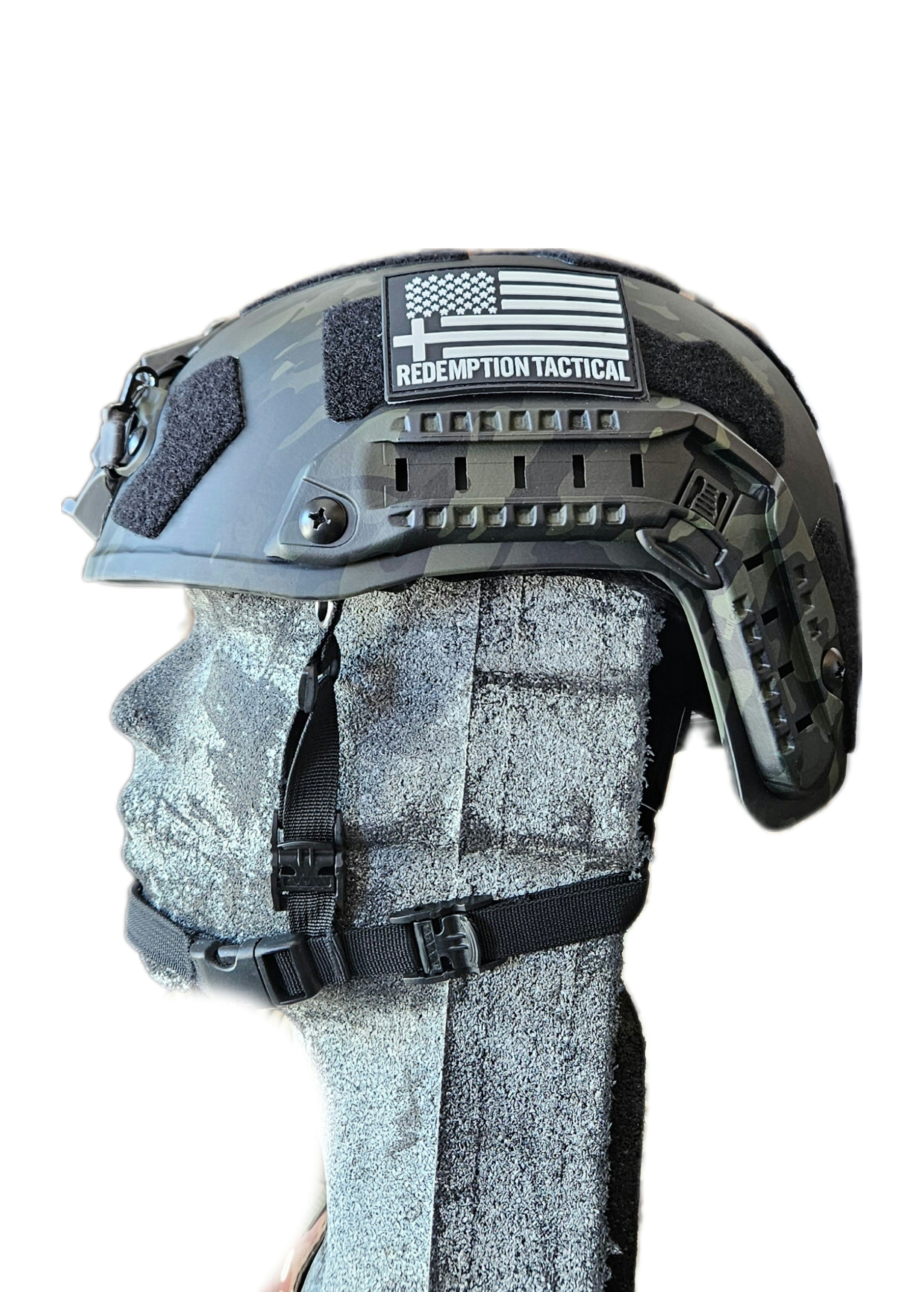Ballistic Helmet RT2 High Cut Helmet: Tested to LEVEL IIIA (Included Arc Rails, Padding, Straps) - Zero One Outpost