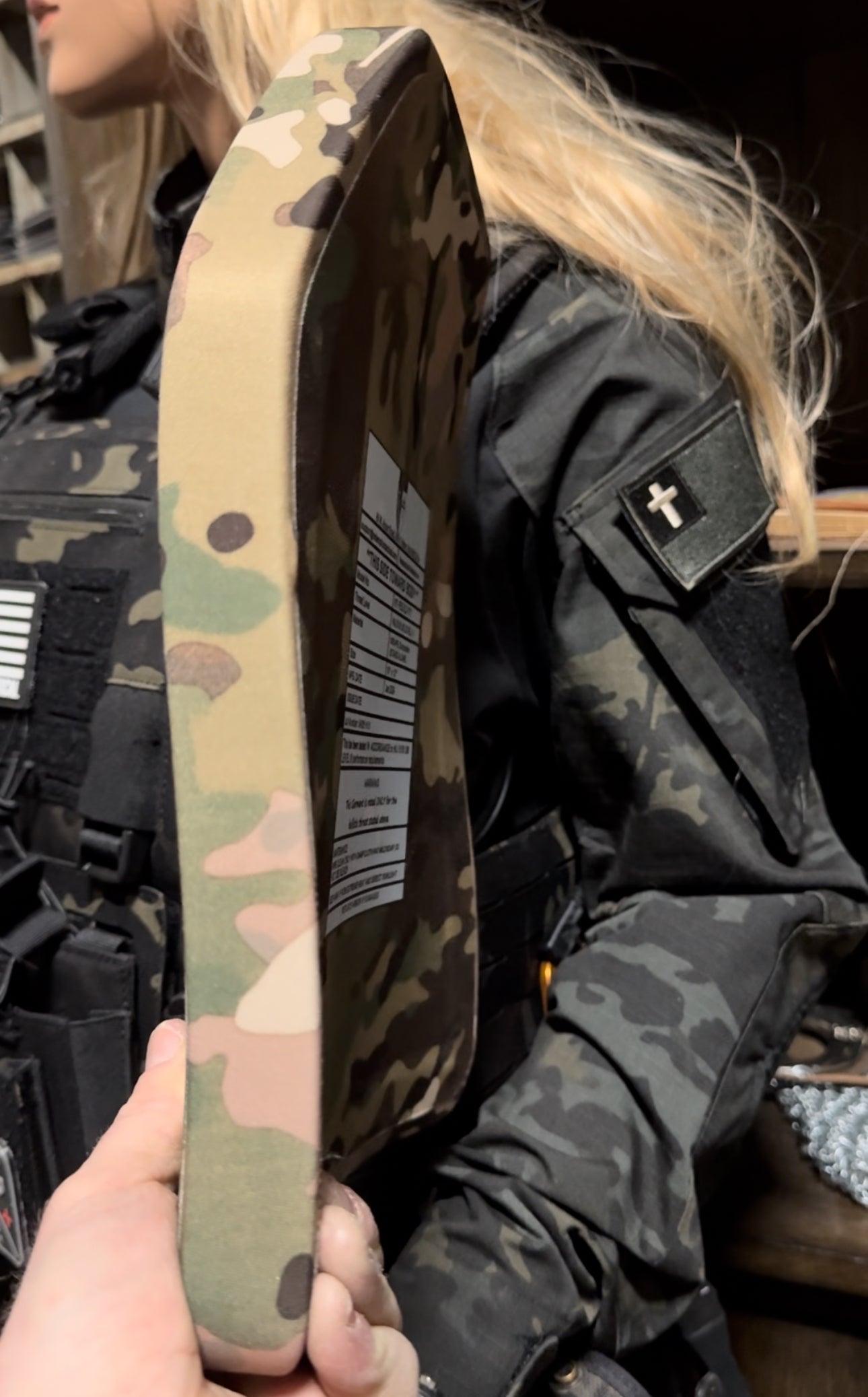 Double MULTI - CURVE | 10x12 Level IV Ballistic Female Multicurve Plates (Single Plate or as a Set) - Zero One Outpost