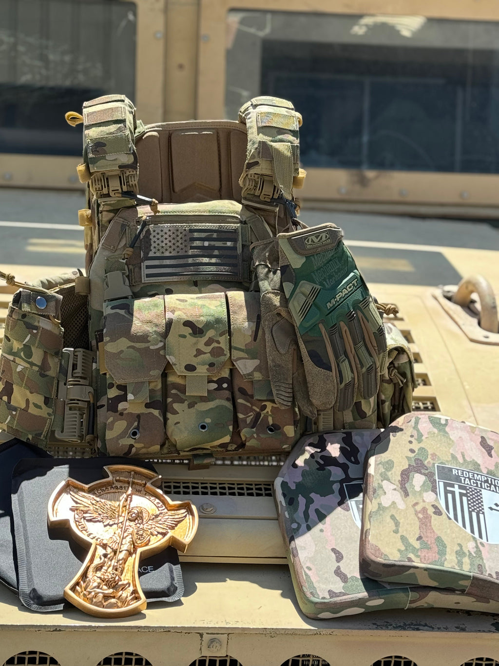 Archangel 2.0 FULL KIT Armor COMBO PACKAGE LIGHTWEIGHT LEVEL IV (2) 10x12 Front/Back Plates (2) 6x8 Side Plates, Archangel Placard (Level IIIA) - Zero One Outpost