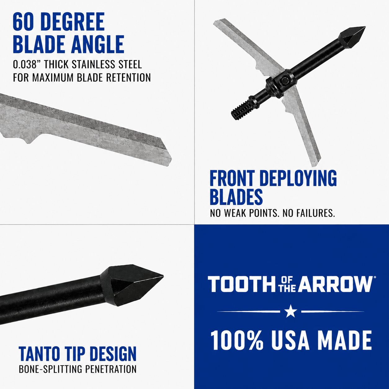 TOTA | 2 - Blade Expandable Broadhead | 2.25” Cut | 100 Grain - Zero One Outpost
