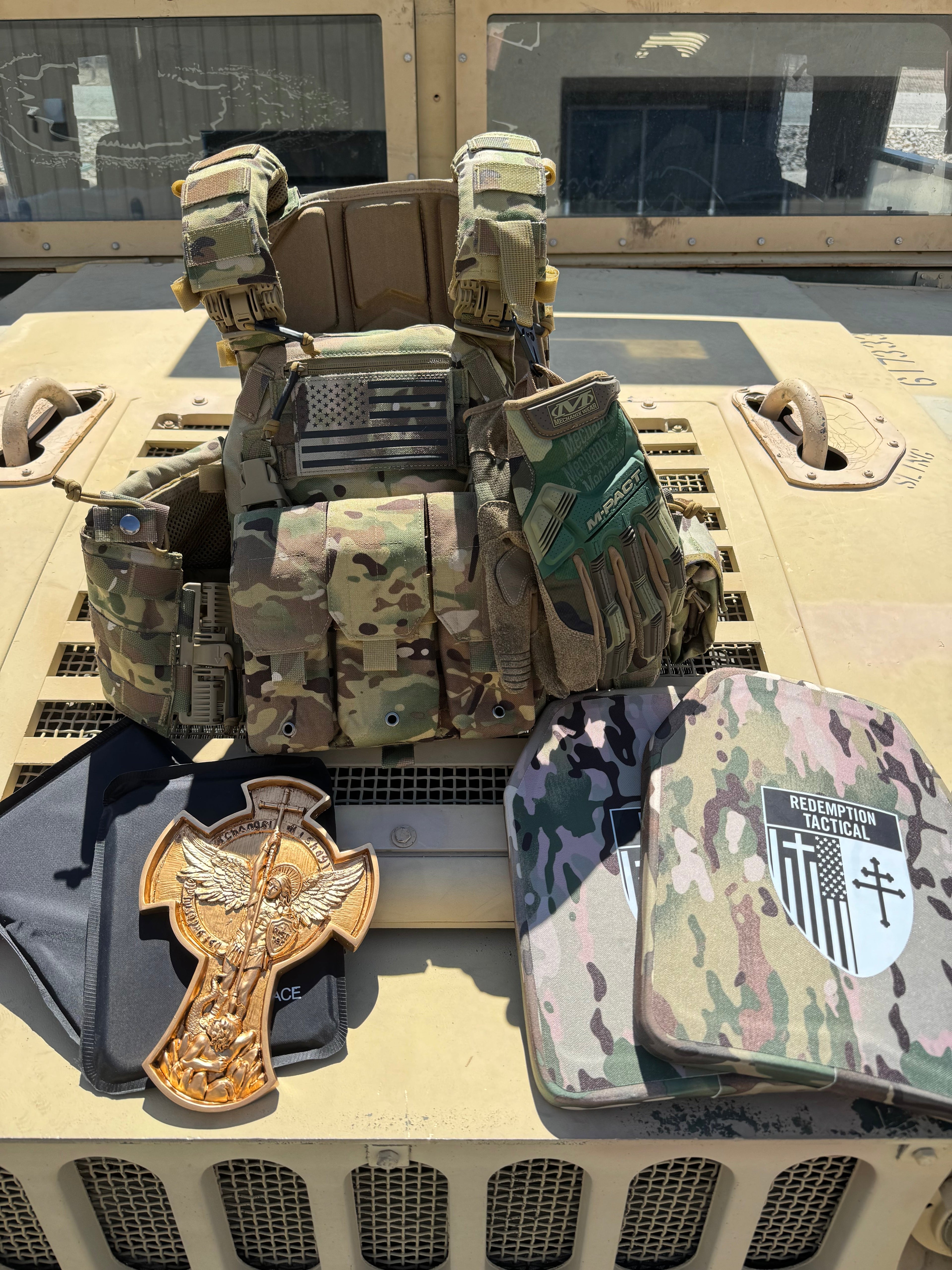 Archangel 2.0 FULL KIT Armor COMBO PACKAGE LIGHTWEIGHT LEVEL IV (2) 10x12 Front/Back Plates (2) 6x8 Side Plates, Archangel Placard (Level IIIA) - Zero One Outpost
