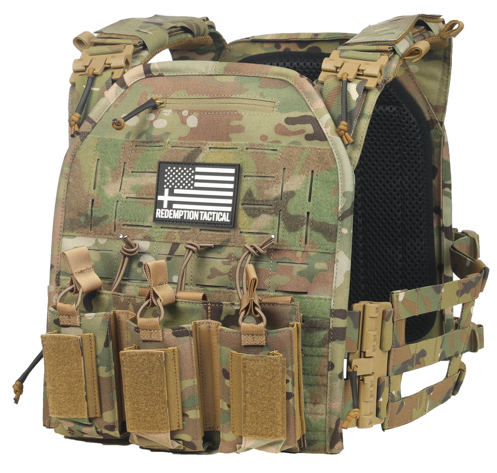 FULL KIT COMBO Crusader 2.0 XL Armor COMBO PACKAGE LIGHTWEIGHT LEVEL IV (2) 10x13.5 Front/Back Plates, Plate Carrier Bag, Medic Pouch - Zero One Outpost