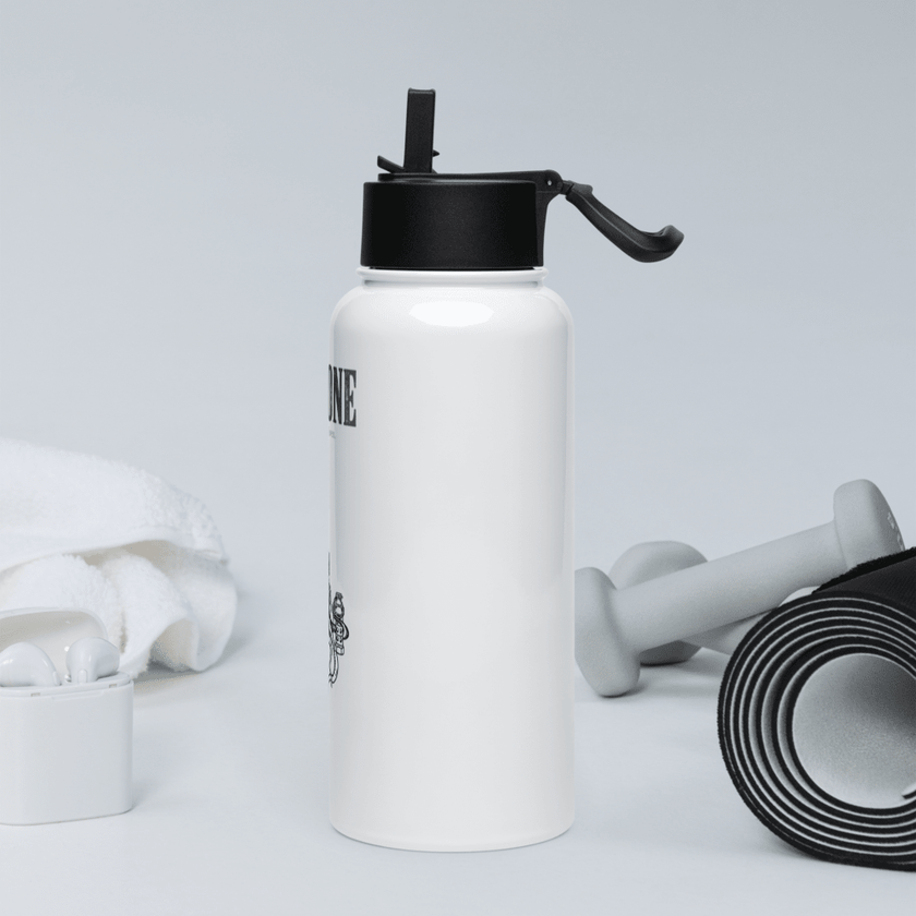 Stainless steel water bottle with a straw lid - Zero One Outpost LLC