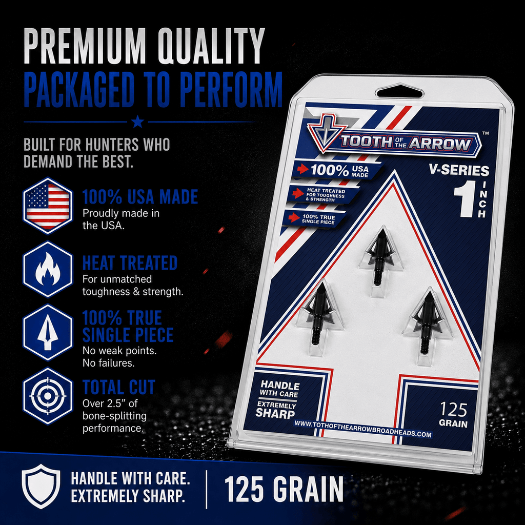 TOTA | 125 grain broadhead | 1 - inch vented | fixed blade - Zero One Outpost