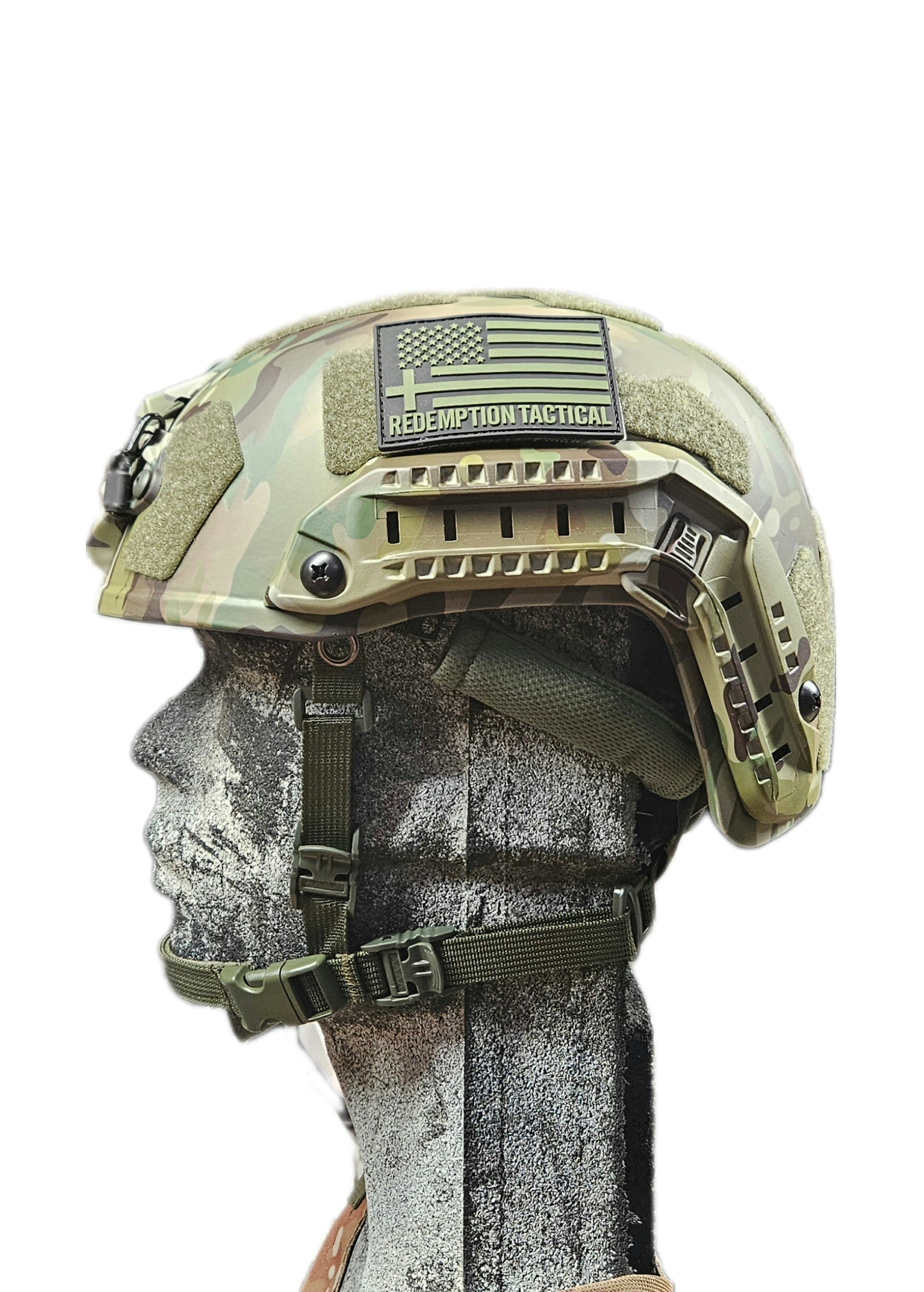 Ballistic Helmet RT2 High Cut Helmet: Tested to LEVEL IIIA (Included Arc Rails, Padding, Straps) - Zero One Outpost