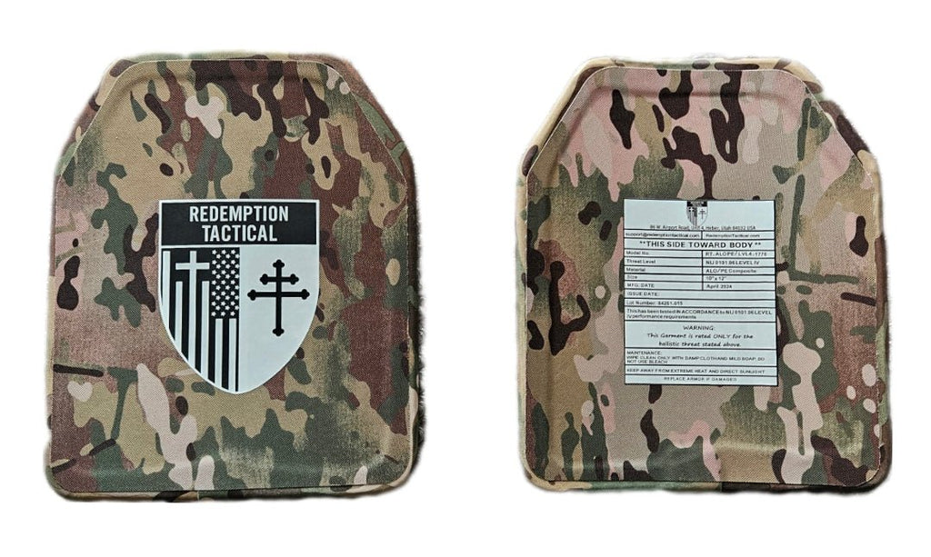 LIGHTWEIGHT LEVEL IV PACKAGE (2) 10x12 Front/Back Ceramic PE Plates (2) 6x8 Side Plates Level IV - Zero One Outpost