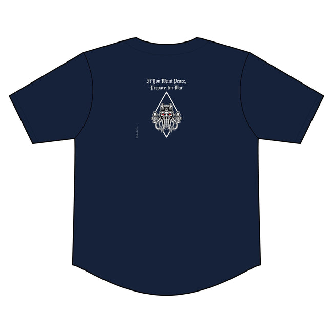 Baseball Jersey — 'At Your Own Risk / Zero One' Mesh Button-Up - Zero One Outpost