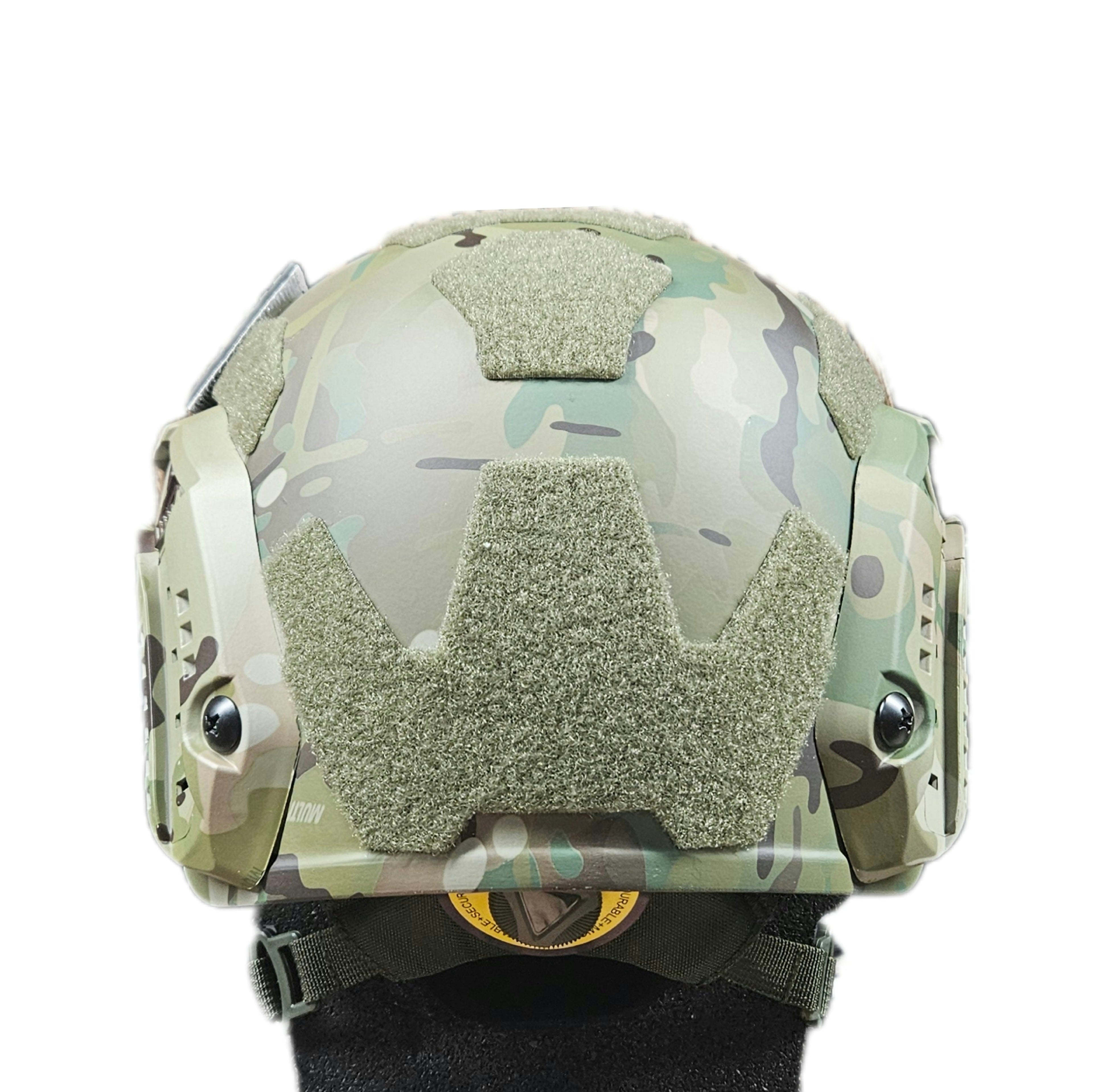 Ballistic Helmet RT2 High Cut Helmet: Tested to LEVEL IIIA (Included Arc Rails, Padding, Straps) - Zero One Outpost