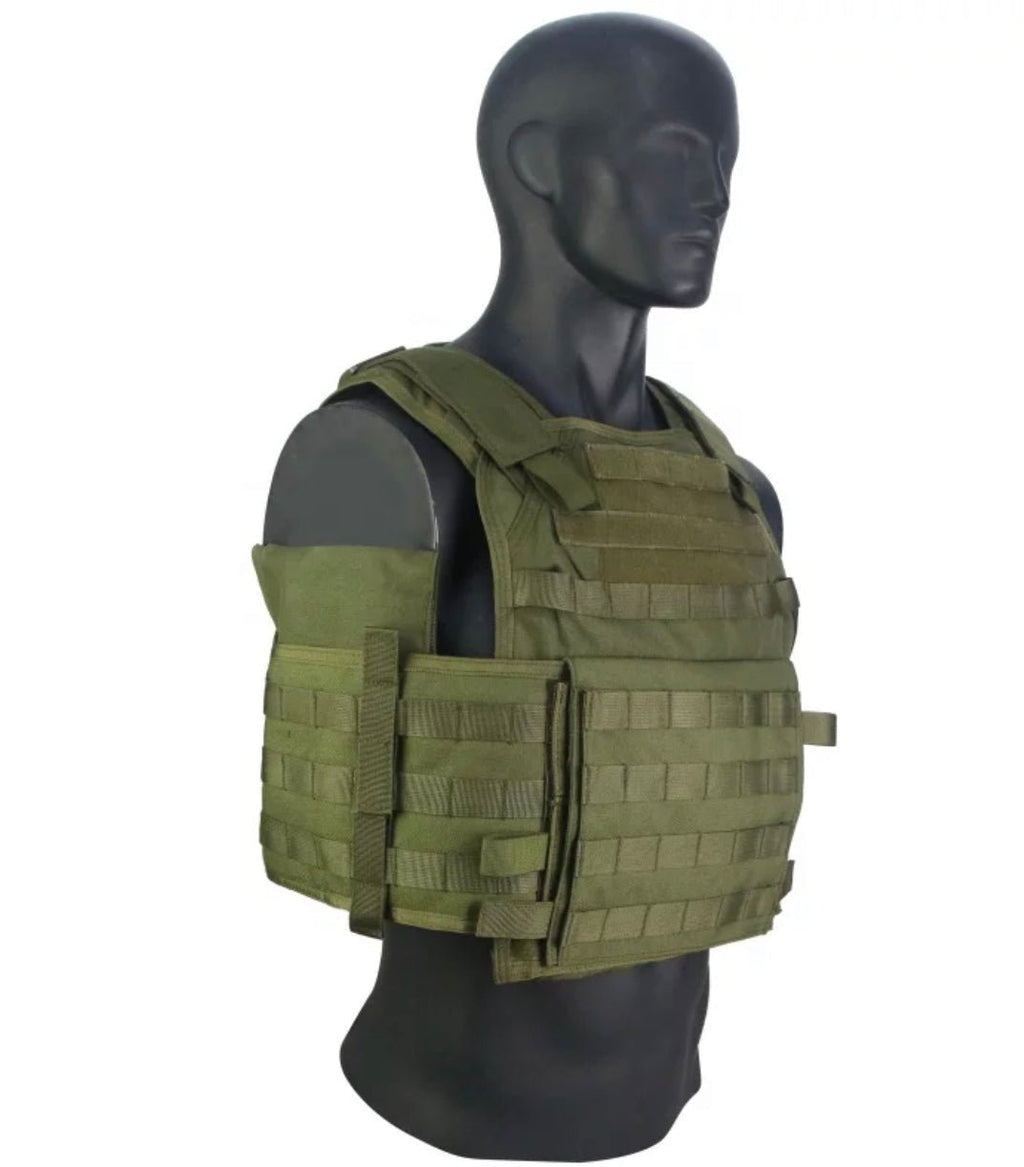 BIG BOY VEST XL COMBO PACKAGE LIGHTWEIGHT LEVEL IV (2) 10x13.5 Front/Back Plates (2) 8x6 Side Plates (LVL IV Ceramic) - Zero One Outpost