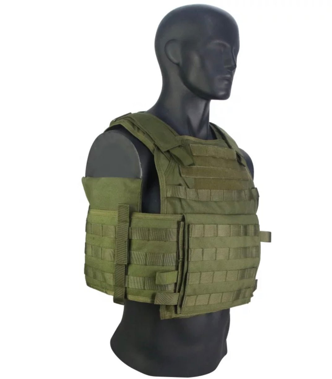 BIG BOY VEST XL COMBO PACKAGE LIGHTWEIGHT LEVEL IV (2) 10x13.5 Front/Back Plates (2) 8x6 Side Plates (LVL IV Ceramic) - Zero One Outpost