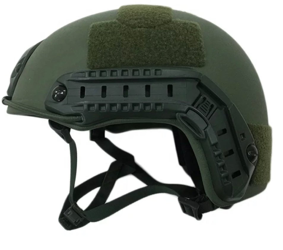 Ballistic Helmet RT2 High Cut Helmet: Tested to LEVEL IIIA (Included Arc Rails, Padding, Straps) - Zero One Outpost