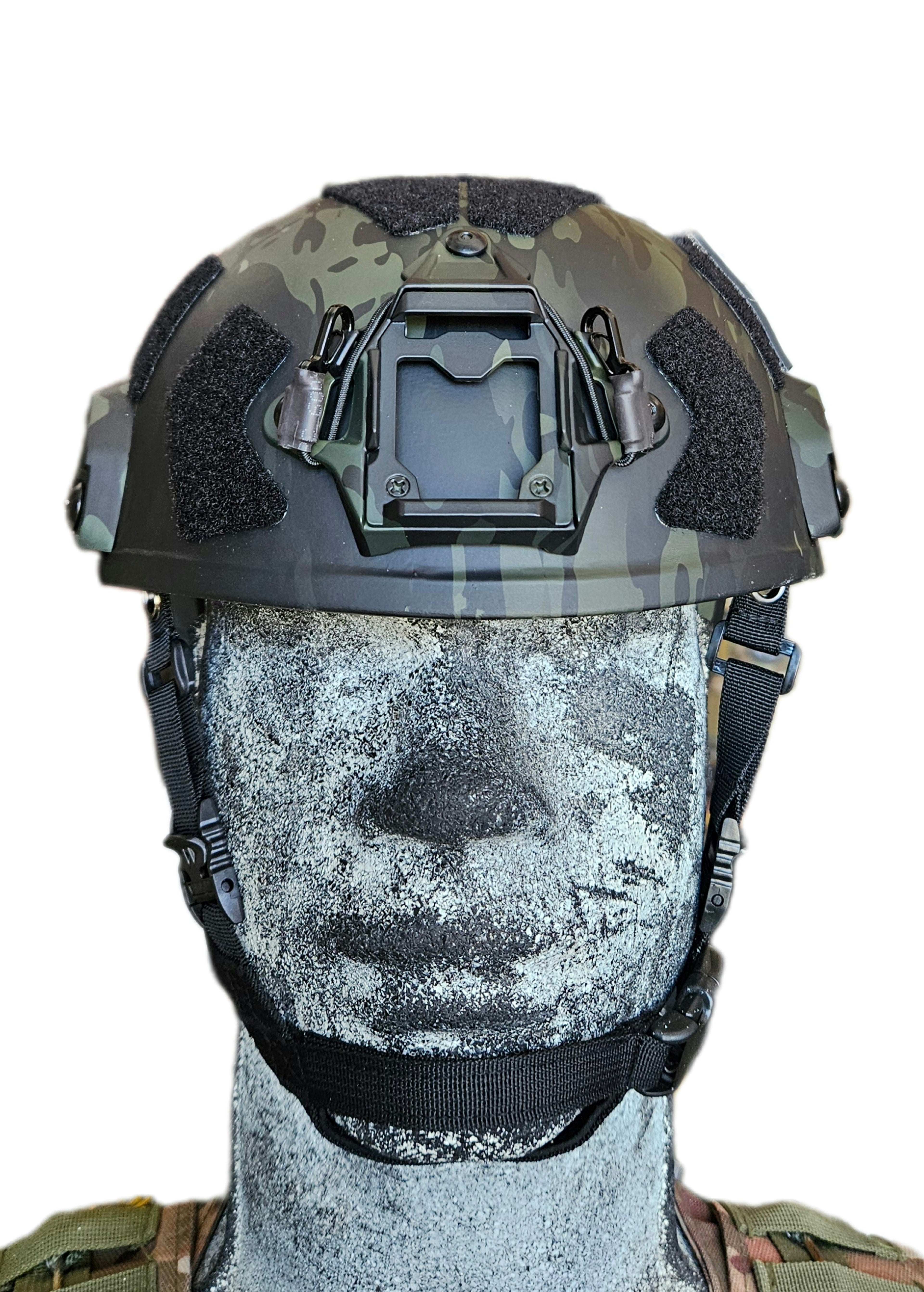 Ballistic Helmet RT2 High Cut Helmet: Tested to LEVEL IIIA (Included Arc Rails, Padding, Straps) - Zero One Outpost