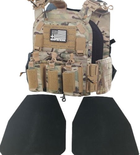 NIJ Certified LEVEL IV Crusader 2.0 Kit (2) 10x12 Front/Back Ceramic Plates - Zero One Outpost