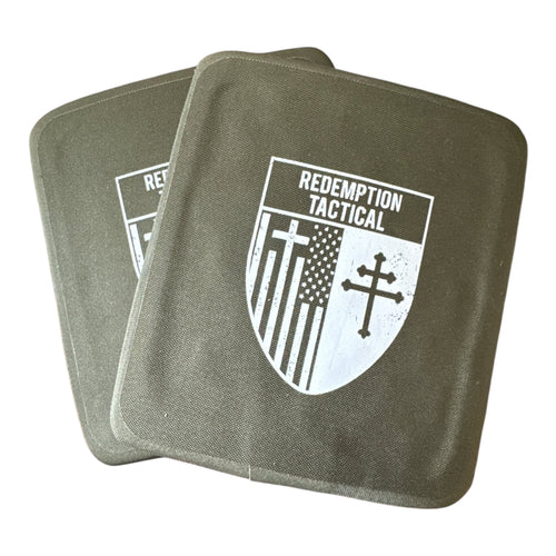 (PAIR) Level IV 7x8" Ceramic Side Plates (Lightweight Alumina PE Material) - Zero One Outpost
