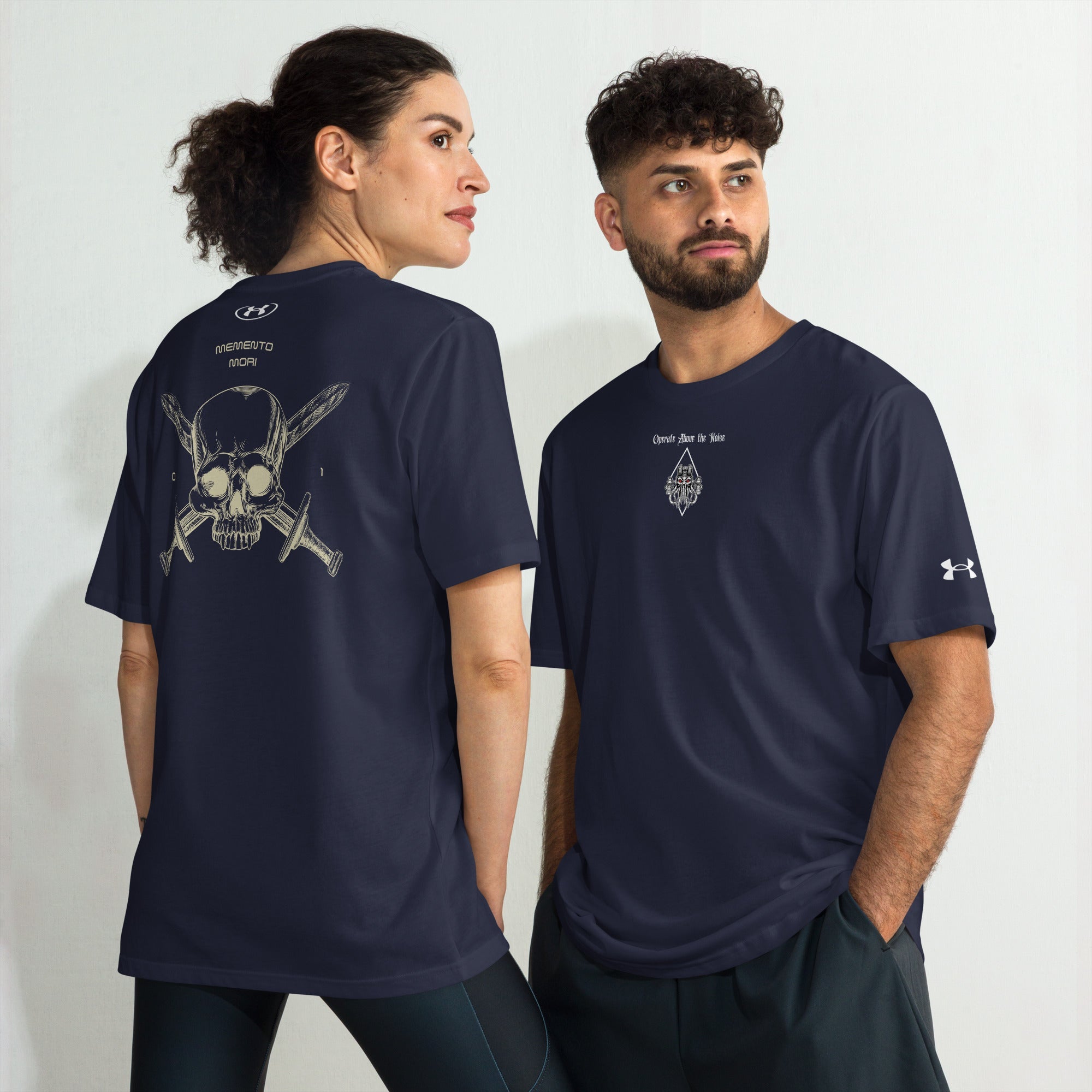 MEMENTO MORI Under Armour Ⓡ athletic t-shirt - Zero One Outpost LLC