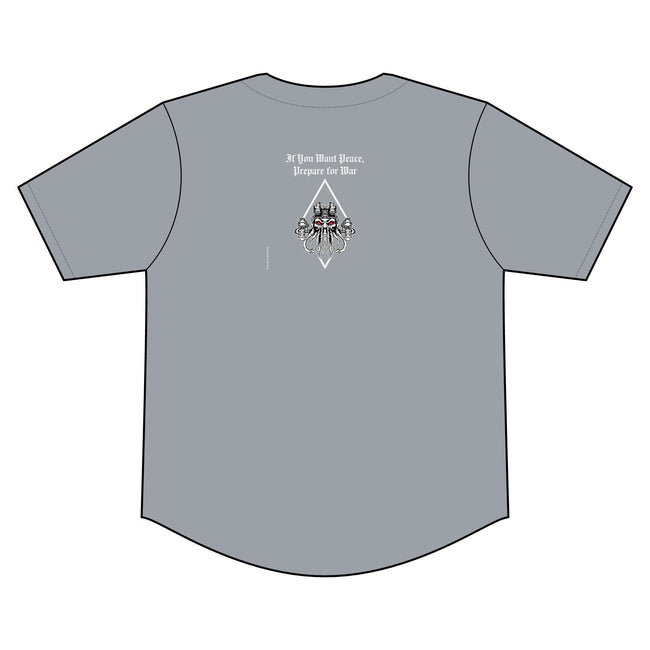 Baseball Jersey — 'At Your Own Risk / Zero One' Mesh Button-Up - Zero One Outpost