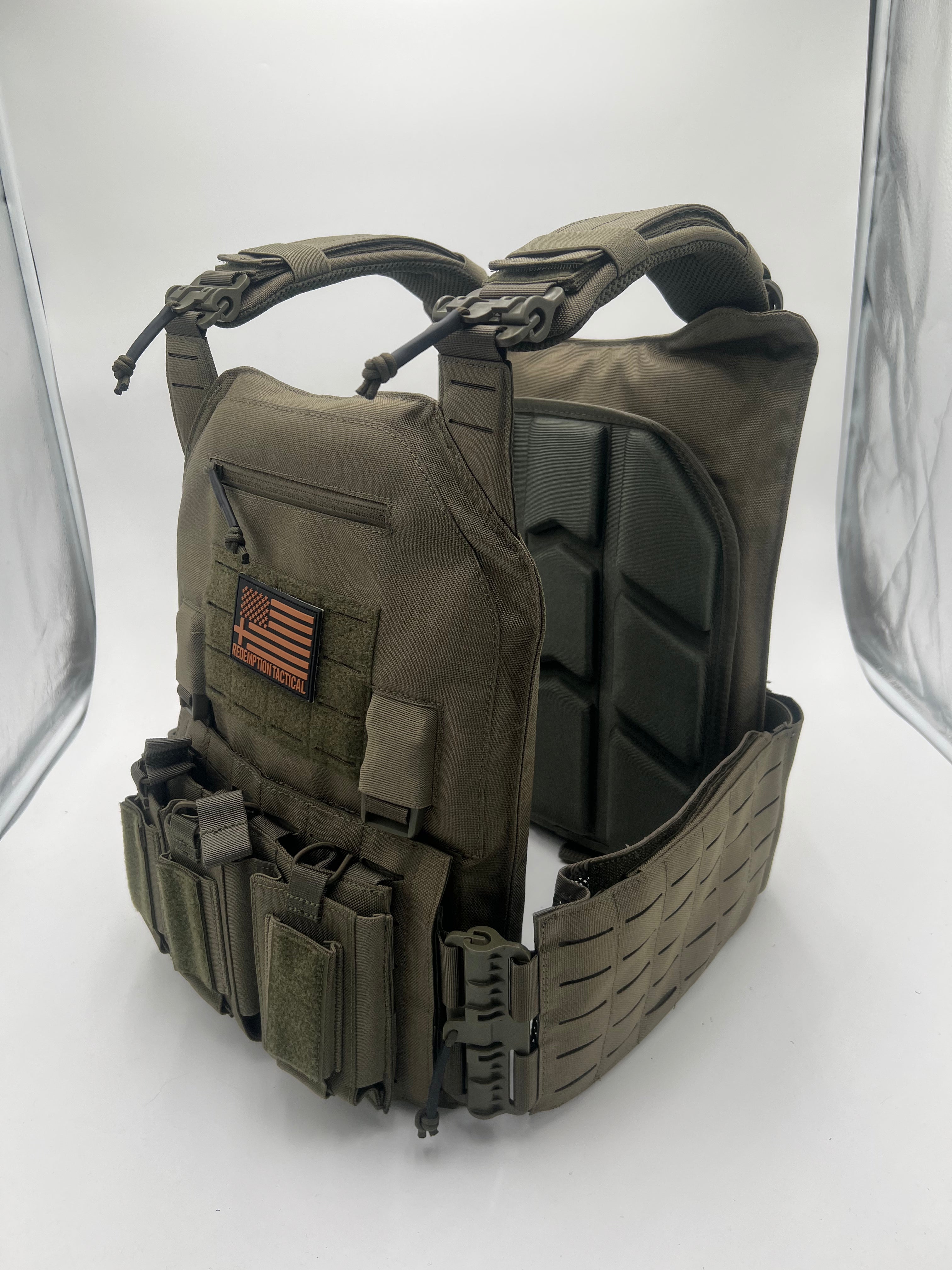 BIG BOY Crusader 2.0 XL Armor COMBO PACKAGE LIGHTWEIGHT LEVEL IV (2) XL Ceramic Front/Back Plates - Zero One Outpost