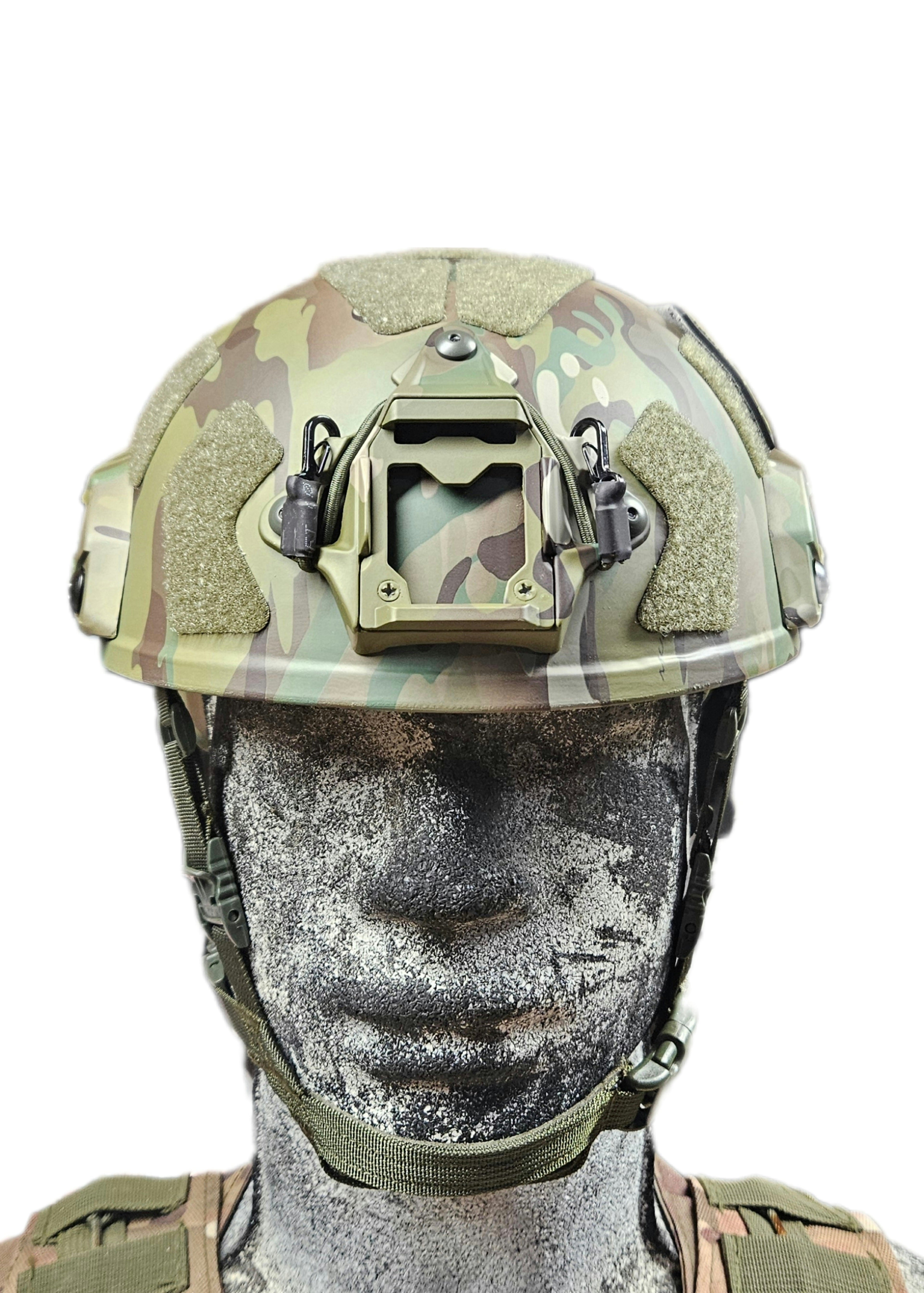 Ballistic Helmet RT2 High Cut Helmet: Tested to LEVEL IIIA (Included Arc Rails, Padding, Straps) - Zero One Outpost