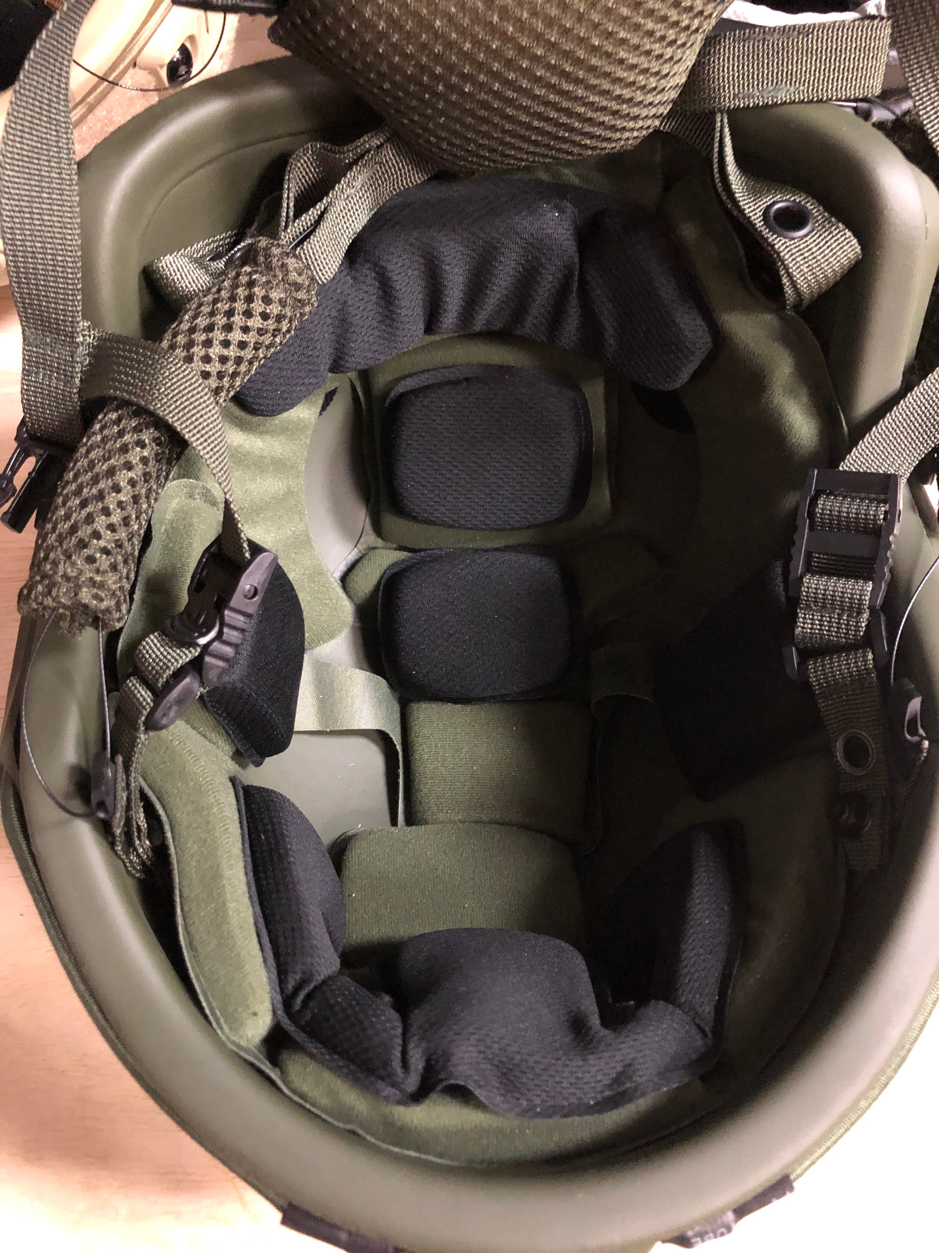 Ballistic Helmet RT2 High Cut Helmet: Tested to LEVEL IIIA (Included Arc Rails, Padding, Straps) - Zero One Outpost