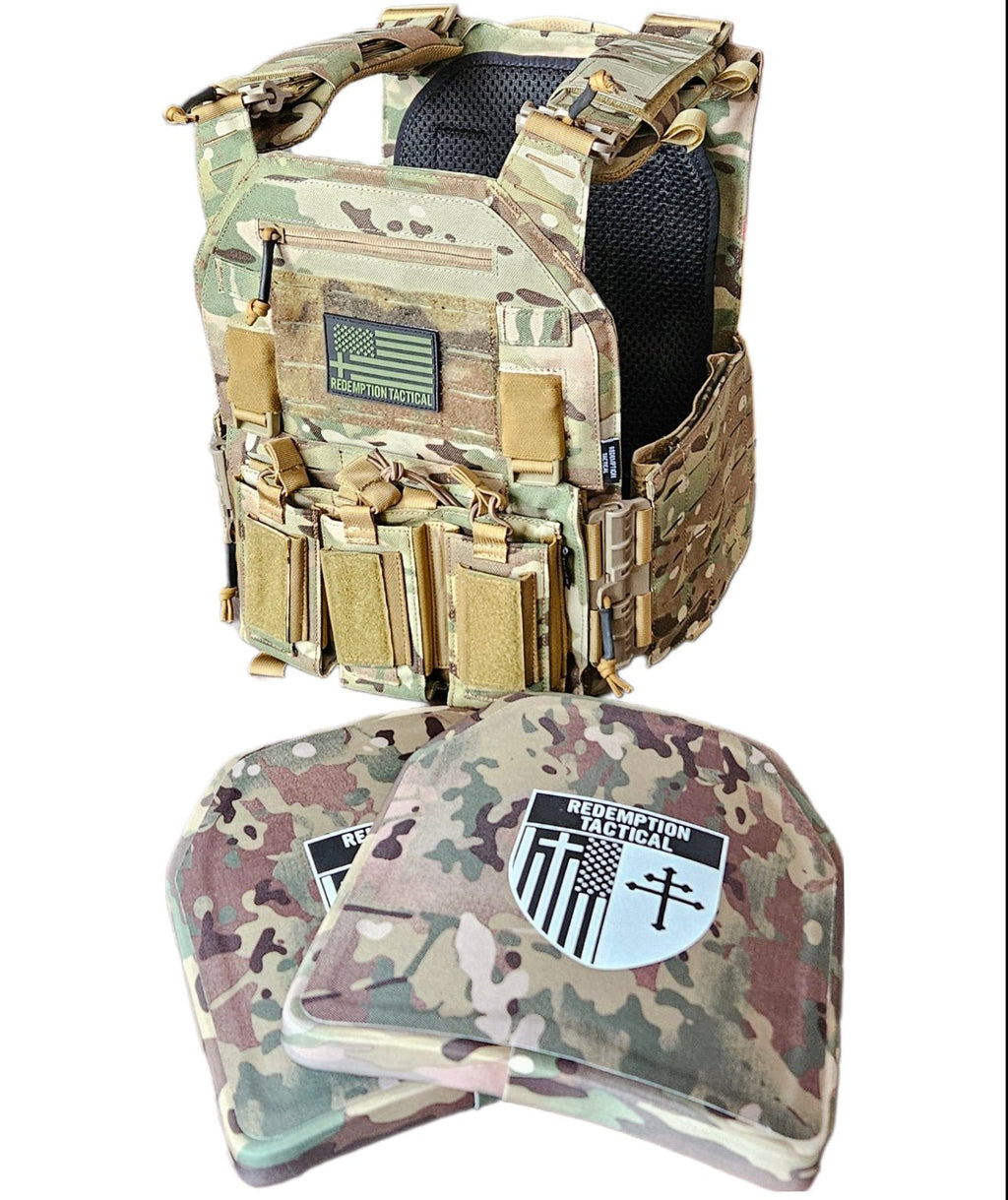 RT CRUSADER 2.0® ARMOR KIT Front/Back Plates LIGHTWEIGHT LEVEL IV (2) 10x12 Front/Back Plates Full Kit - Zero One Outpost