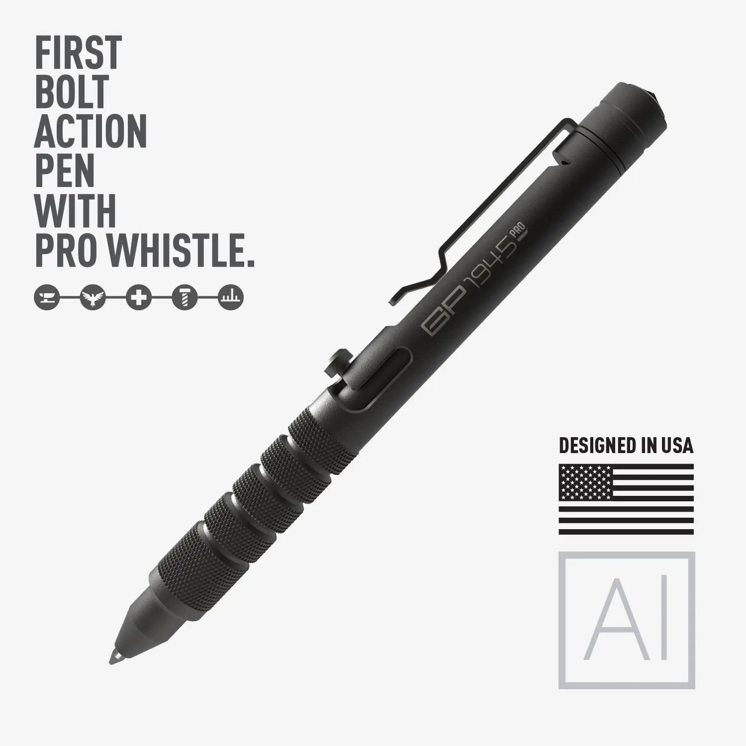 GP 1945 Bolt - Action Pen PRO — Titanium & Aluminum EDC - Zero One Outpost