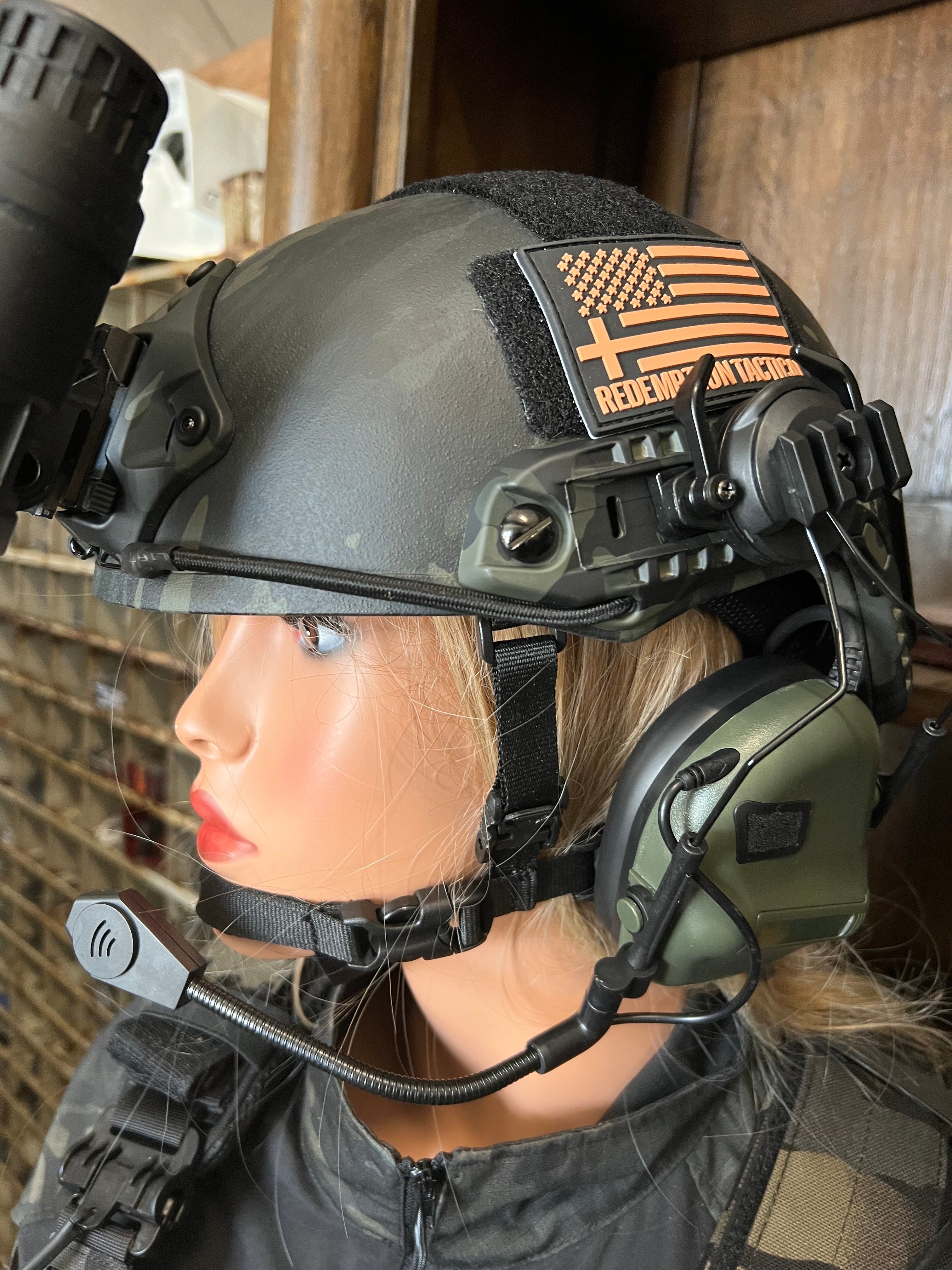 Ballistic Helmet RT2 High Cut Helmet: Tested to LEVEL IIIA (Included Arc Rails, Padding, Straps) - Zero One Outpost