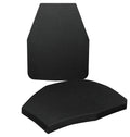 Pair of 26605 NIJ Certified Swimmers Cut 22605 - 2 10x12 Level IV Ballistic Plates - Zero One Outpost