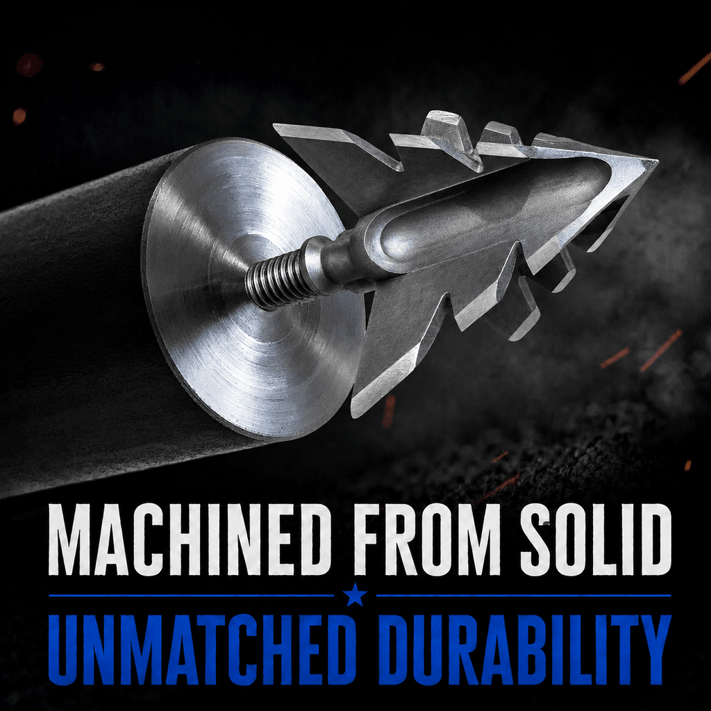 TOTA | 100 Grain Broadhead |Small Game and Turkey | Fixed Blade - Zero One Outpost