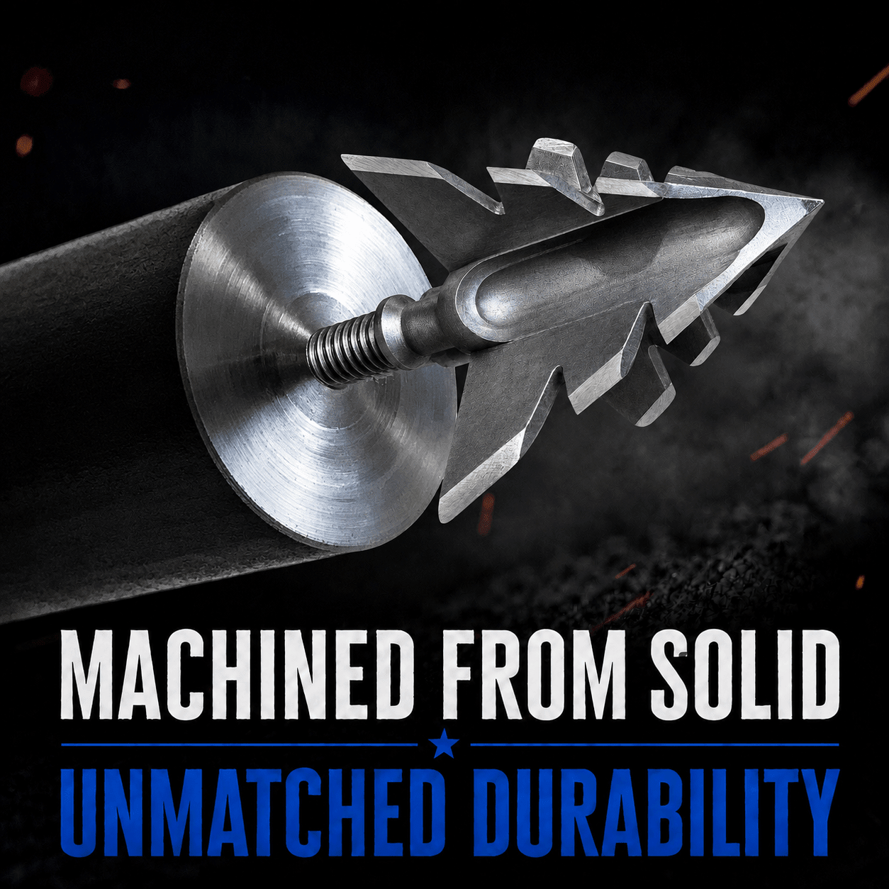 TOTA | 100 Grain Broadhead |Small Game and Turkey | Fixed Blade - Zero One Outpost