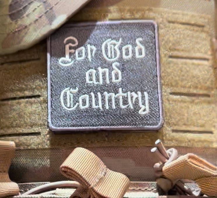 For God and Country Patch - Zero One Outpost