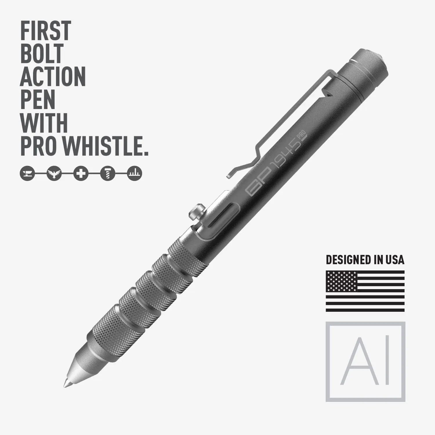 GP 1945 Bolt - Action Pen PRO — Titanium & Aluminum EDC - Zero One Outpost