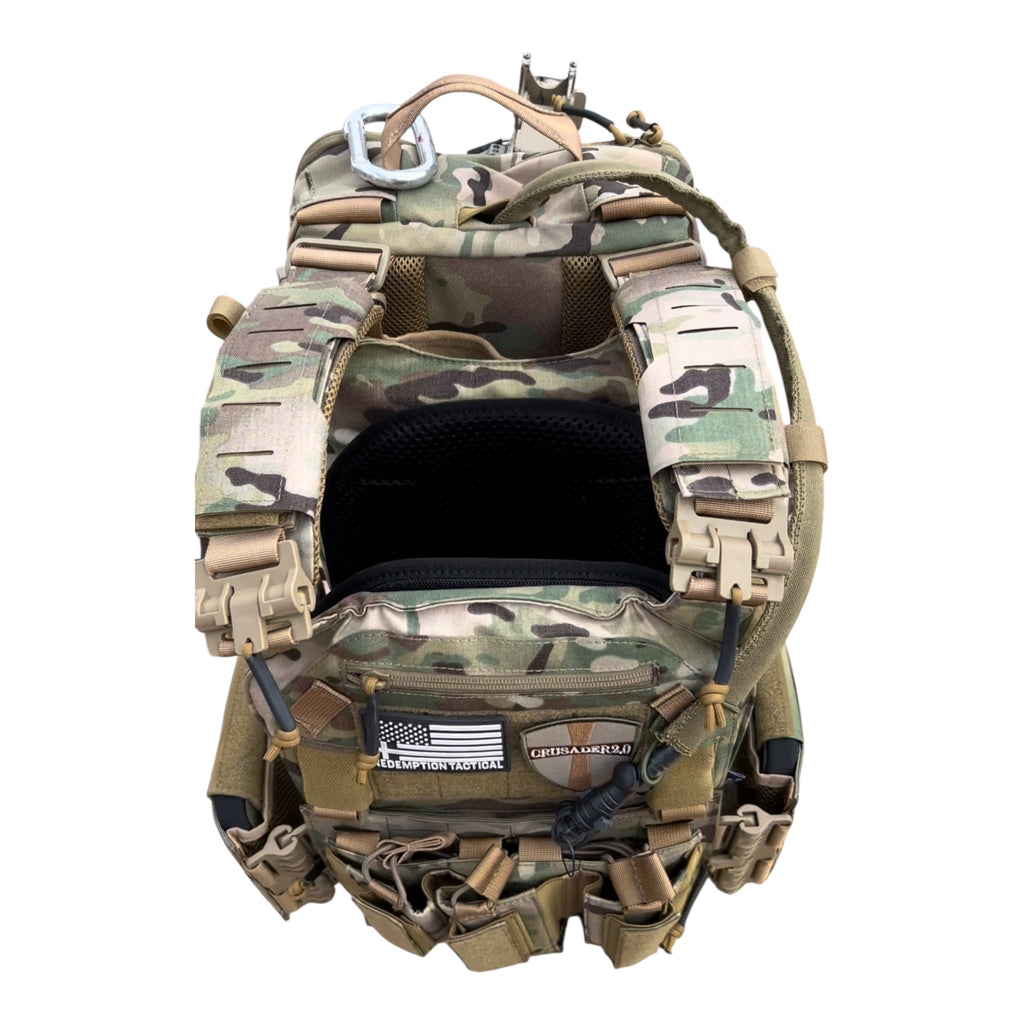 FULL KIT COMBO Crusader 2.0 V4 Armor COMBO PACKAGE LIGHTWEIGHT LEVEL IV (2) 10x12 Front/Back Plates, Mission Plate Carrier Bag - Zero One Outpost