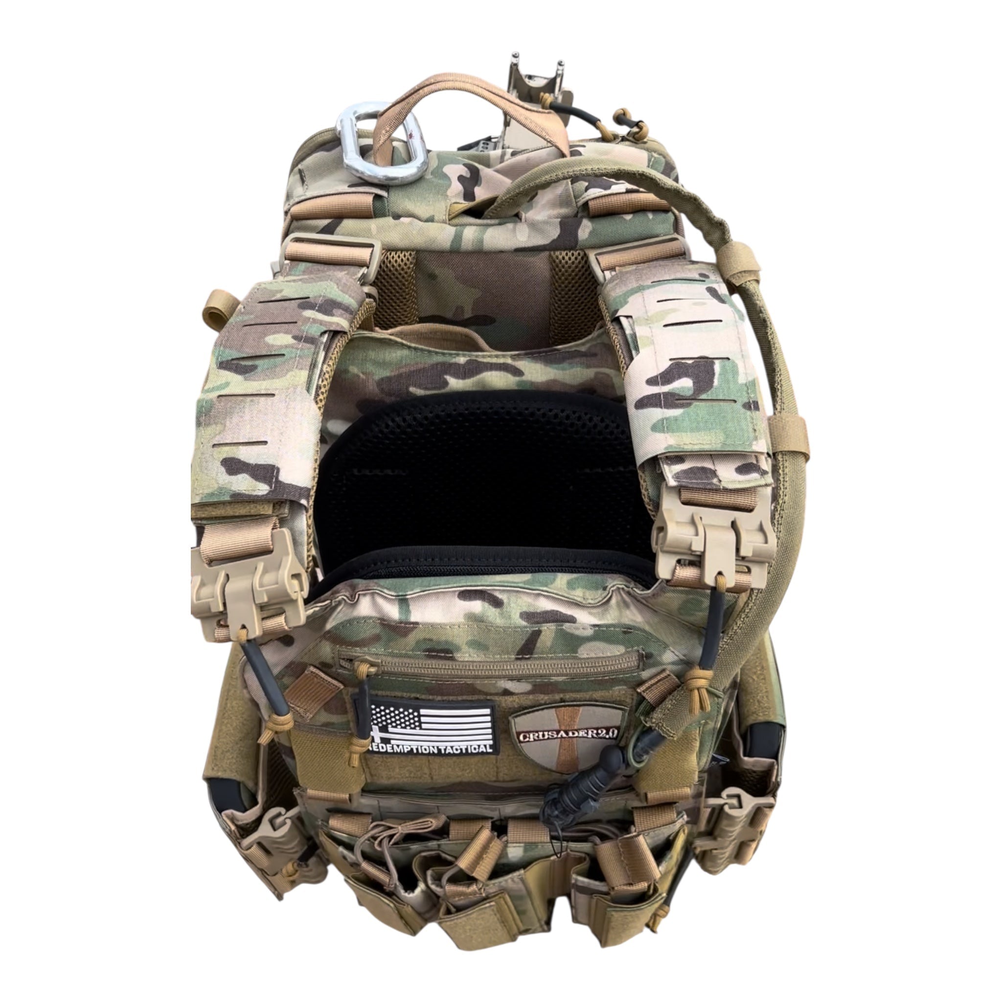 FULL KIT COMBO Crusader 2.0 V4 Armor COMBO PACKAGE LIGHTWEIGHT LEVEL IV (2) 10x12 Front/Back Plates, Mission Plate Carrier Bag - Zero One Outpost