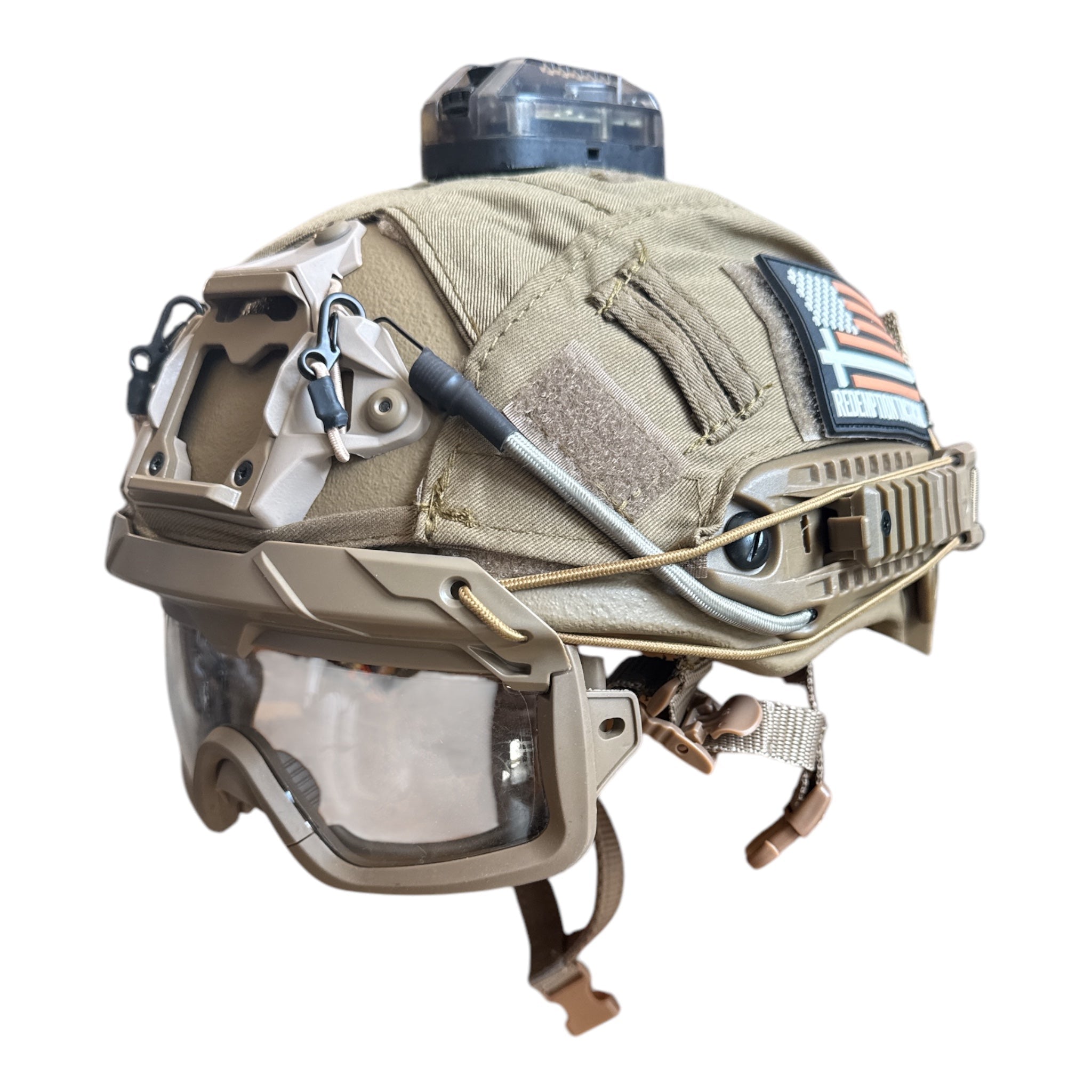 Tactical Helmet Goggles with Arc Rail Attachments - Zero One Outpost